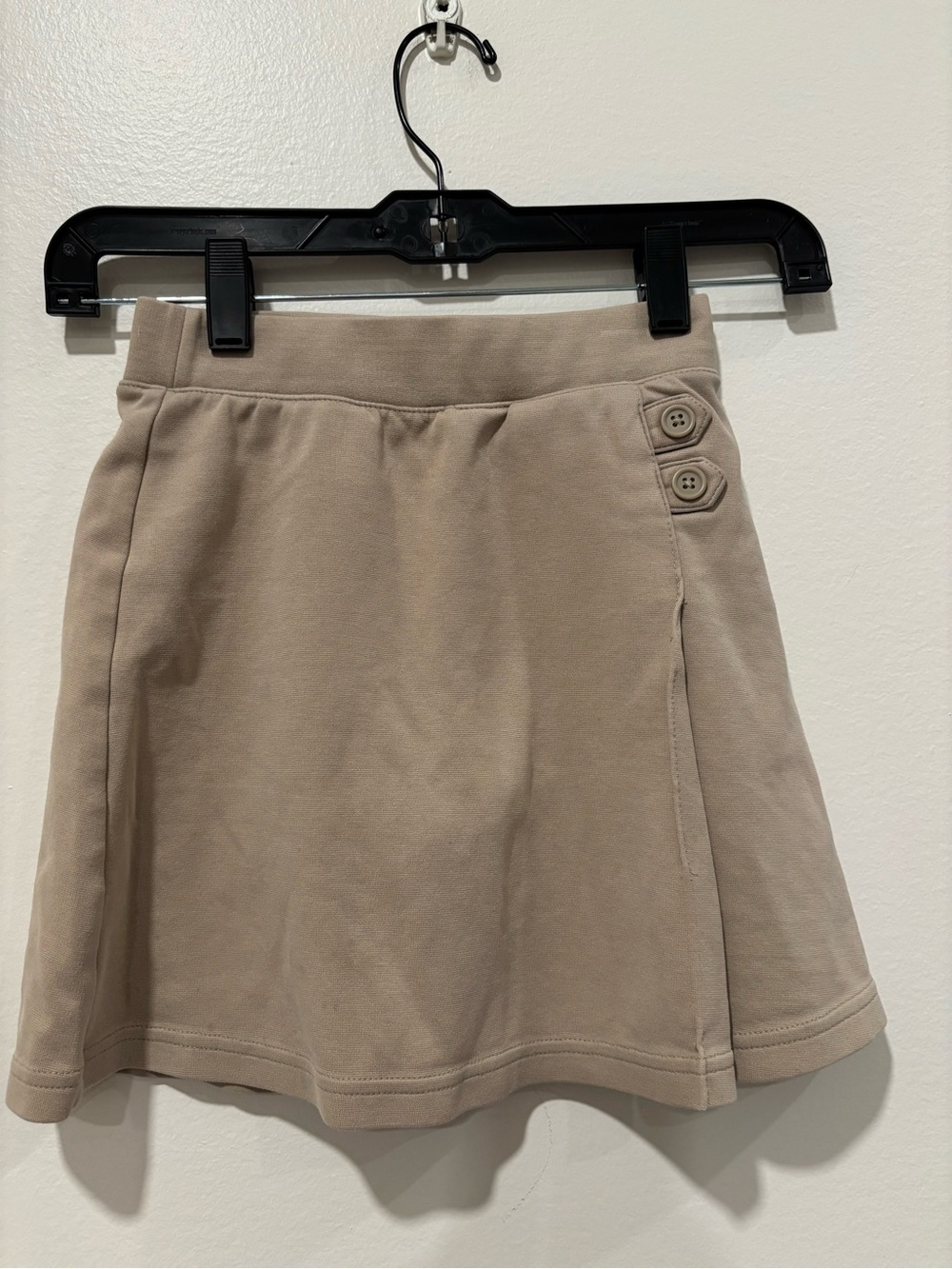 Classic A-Line Girls Skirt in Beige